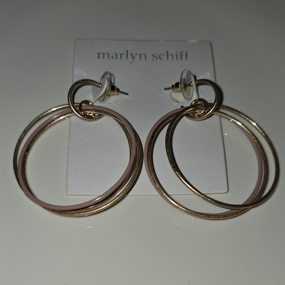 Marlyn Schiff Gold Multi Hoop Earrings